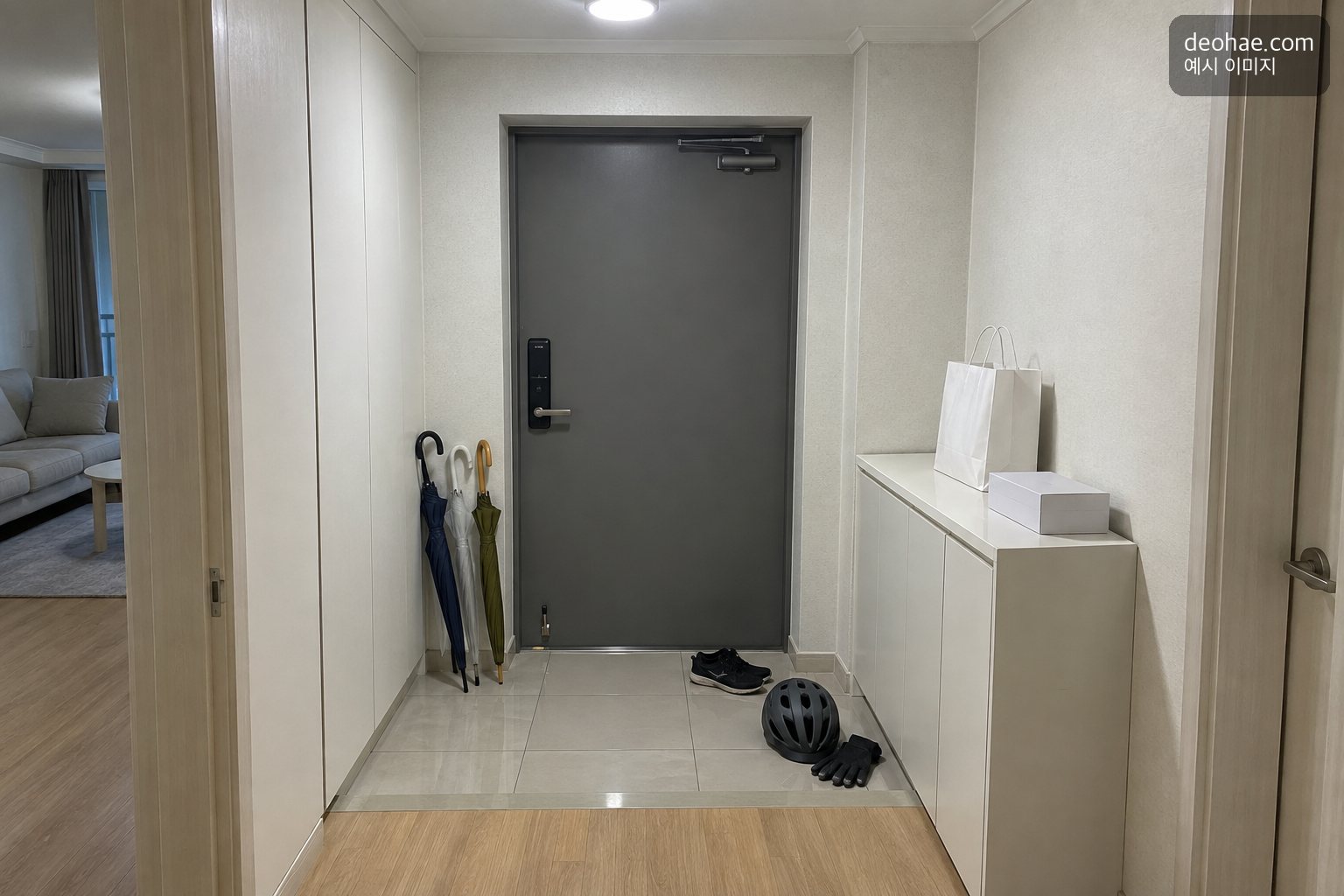 정리 전 — 우산·외출 용품