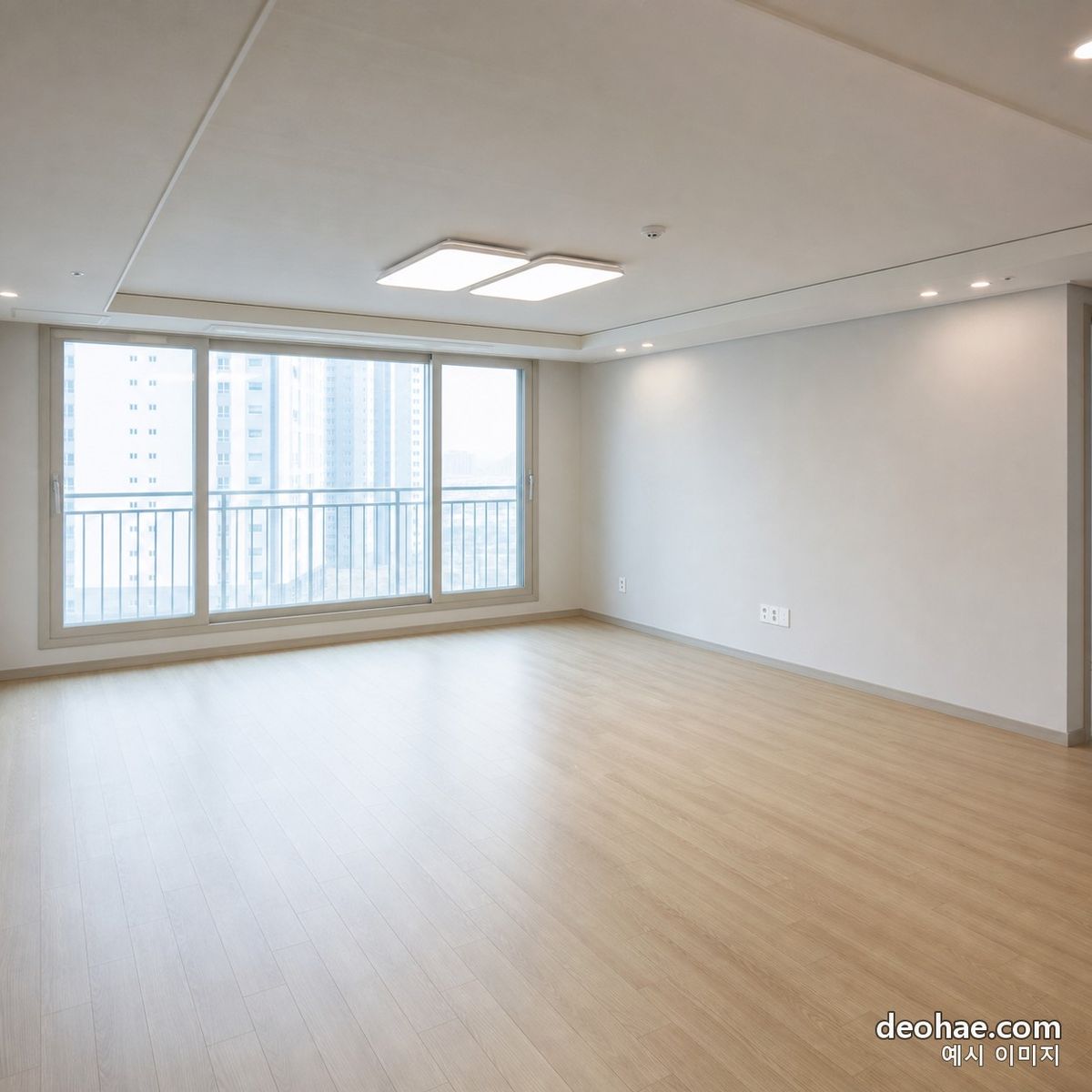 입주 전 비어 있는 거실